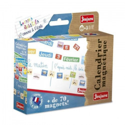 JEUJURA Magnets pour tableau Calendrier - Coffret De 80 Caracteres