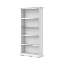 TVILUM Etagere haute 4 tablettes - Blanc - L 96,2 x P 36,6 x H 200,8 cm