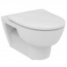 Pack complet WC suspendu sans bride Giovo - Bâti autoportant + abattant FDC + plaque de commande - IDEAL STANDARD
