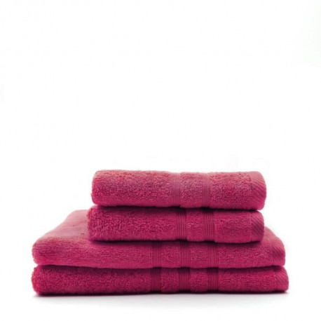 TODAY Lot de 2 Serviettes 50 x 100 cm + 2 Draps de bain 70 x 130 cm - 100% Coton - Jus de myrtille TODAY