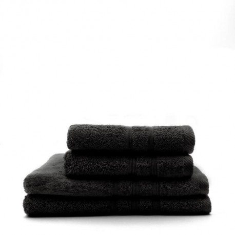 TODAY Lot de 2 Serviettes 50 x 100 cm + 2 Draps de bain 70 x 130 cm - 100% Coton - Réglisse TODAY
