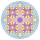 Mandala - format midi  Licorne - Ravensburger - Loisirs créatifs - Dessins enfants au pochoir - des 6 ans