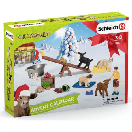 SCHLEICH Calendrier de l'avent Farm World 2021