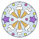 Mandala - format midi  Licorne - Ravensburger - Loisirs créatifs - Dessins enfants au pochoir - des 6 ans