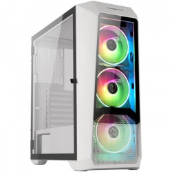 Boîtier PC - ABKONCORE - H300G Sync - Boitier sans alimentation - Moyen tour - Format ATX - Blanc ( ABKO-H-300-G-WH )