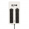Onduleur/Multiprise/Parafoudre Eaton 3S 700 FR - Off-line UPS - 3S700F - 700VA (8 prises FR, 2 ports de charge USB) - Noir&Blanc
