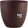 PLASTIKEN Pot de fleurs bol Tes - 32 cm - Bronze