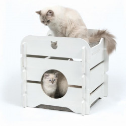 VESPER Meuble a chat Cottage - Blanc