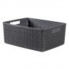 CURVER Paniere en jute - Rectangulaire M - 12 L - 100% Recyclé