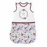 TANUKI - Gigoteuse 0-6 mois DULCES SUEÑOS - 70 cm - 100% Coton - Fermeture éclair et pression - Fleurs Bordeaux