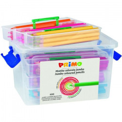 PRIMO   Lot de 120 Crayons de Couleur Jumbo - P511MAXI120