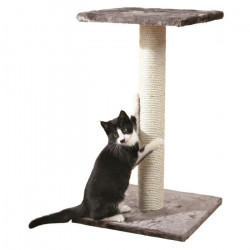 TRIXIE Espejo Arbre a chat Hauteur 69 cm gris platinium peluche et sisal naturel