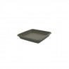 PLASTIKEN plateau carré Ø 23 cm - Taupe