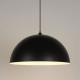 Suspension - Métal - Dôme - E27 - Ø45 cm - Noir