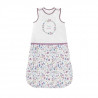 TANUKI - Gigoteuse 6-24 mois DULCES SUEÑOS - 90 cm - 100% Coton - Fermeture éclair et pression - Fleurs Rose