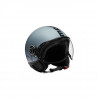 MOMODESIGN Casque jet FGTR Classic - Gris mat et logo noir