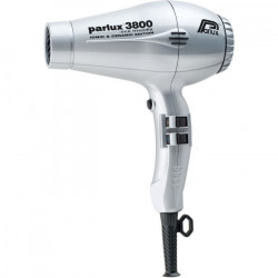PARLUX Seche-cheveux - 3800 Ionic Eco Friendly - Débit d'air 75 m3/h - 2100 W - Argent