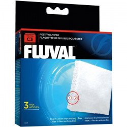 FLUVAL Plaquette mousse/polyester C3,3unité - Pour poisson