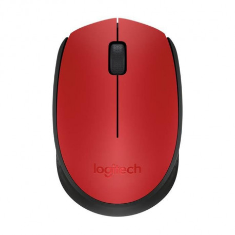 LOGITECH - Souris sans fil M171 - Rouge - Grande portée