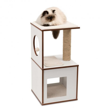 Arbre A Chat Vesper V-box Small Blanc H72.5cm