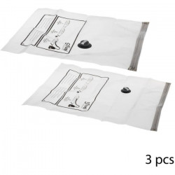 FIVE Lot de 3 Sacs de rangement sous vide Air Roll