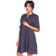 Robe Nayla 100% Lin Bleu Ma S