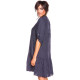 Robe Nayla 100% Lin Bleu Ma S