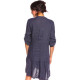 Robe Nayla 100% Lin Bleu Ma S