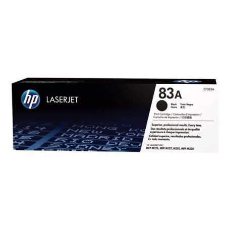 HP 83A Cartouche de toner noir LaserJet authentique (CF283A) pour HP LaserJet Pro MFP M127 et M125