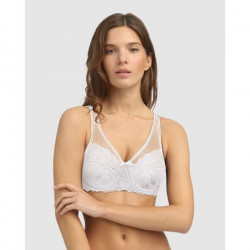 DIM Soutien Gorge Generous Essentiel Blanc Femme