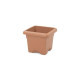 PLASTIKEN Pot a fleurs carré Ø 26 cm - Terracotta