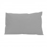 SOLEIL D'OCRE Lot 2 Taies d'oreiller rectangle US 50x75 cm en coton uni 57 Fils - Gris