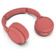 Philips TAH4205RD - Casque sans fil - Supra aural -  Bluetooth- 32 mm driver - Autonomie de 29h - USB-C-  Corail