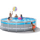 INTEX KIT PISCINE TUBULAIRE CLEAR WINDOW (Ø)4,88 x (h)1,22m