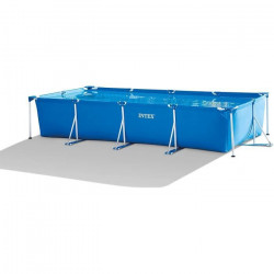 Kit piscine tubulaire INTEX Metal Frame Junior - Rectangulaire -  L4,50 x l2,20 x h0,84 m