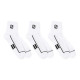 FREEGUN Lot de 3 Paires de Chaussettes Basses Low Cut Assorties Blanc et Noir Homme