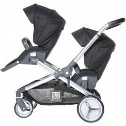 RED CASTLE Evolutwin Poussette double - Noir