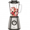 MOULINEX LM439D10 Blendforce 2 Blender base métal - 800 W - Lames inox - 5 vitesses - Bol verre 1,75 L - Résiste aux chocs