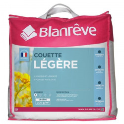 BLANREVE Couette légere Polycoton 140x200 cm blanc