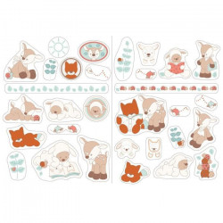 NATTOU Fanny & Oscar Autocollants décoratifs / Stickers -