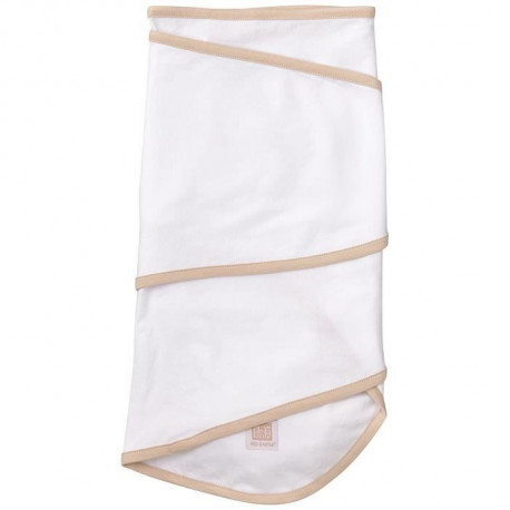 RED CASTLE Couverture miracle blanc/biais beige 0-3m