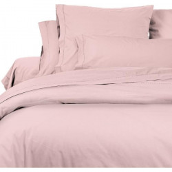 SOLEIL d'OCRE Lot de 2 Taies d'Oreiller Camille - Coton percale - 65 x 65 cm - Rose