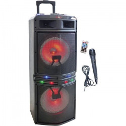 INOVALLEY MS02XXL Enceinte Karaoke Trolley - Bluetooth -1000W