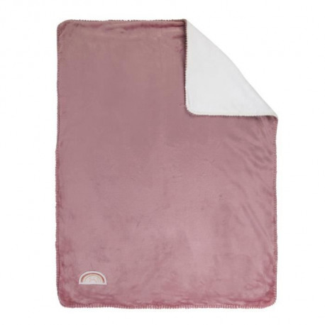 NATTOU Couverture Supersoft Sasha & Pauline - 75 x 100 cm - Des la naissance - 100% polyester - Rose