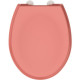 ALLIBERT Abattant de toilette a fermeture silencieuse Boreo - Corail brillant