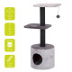 EBI Griffoir Trend Birch 36 x 36 x 93 cm - 5,1 kg - Gris - Pour chat