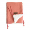 Domiva Couverture Fluffy - 75 x 100 cm - Idéale poussette - Coton/Polyester - Terracotta