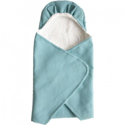 Domiva Couverture Nomade Fluffy - 120 x 120 cm - Coton/Polyester - Nile