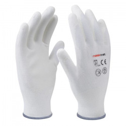 MEISTER Gants peinture T9 - Polyester - Blanc