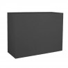 EDA PLASTIQUE Bac a fleurs Muret Loft Graphit - 46 L - 78,5 x 29,5 x 60 cm - Gris anthracite